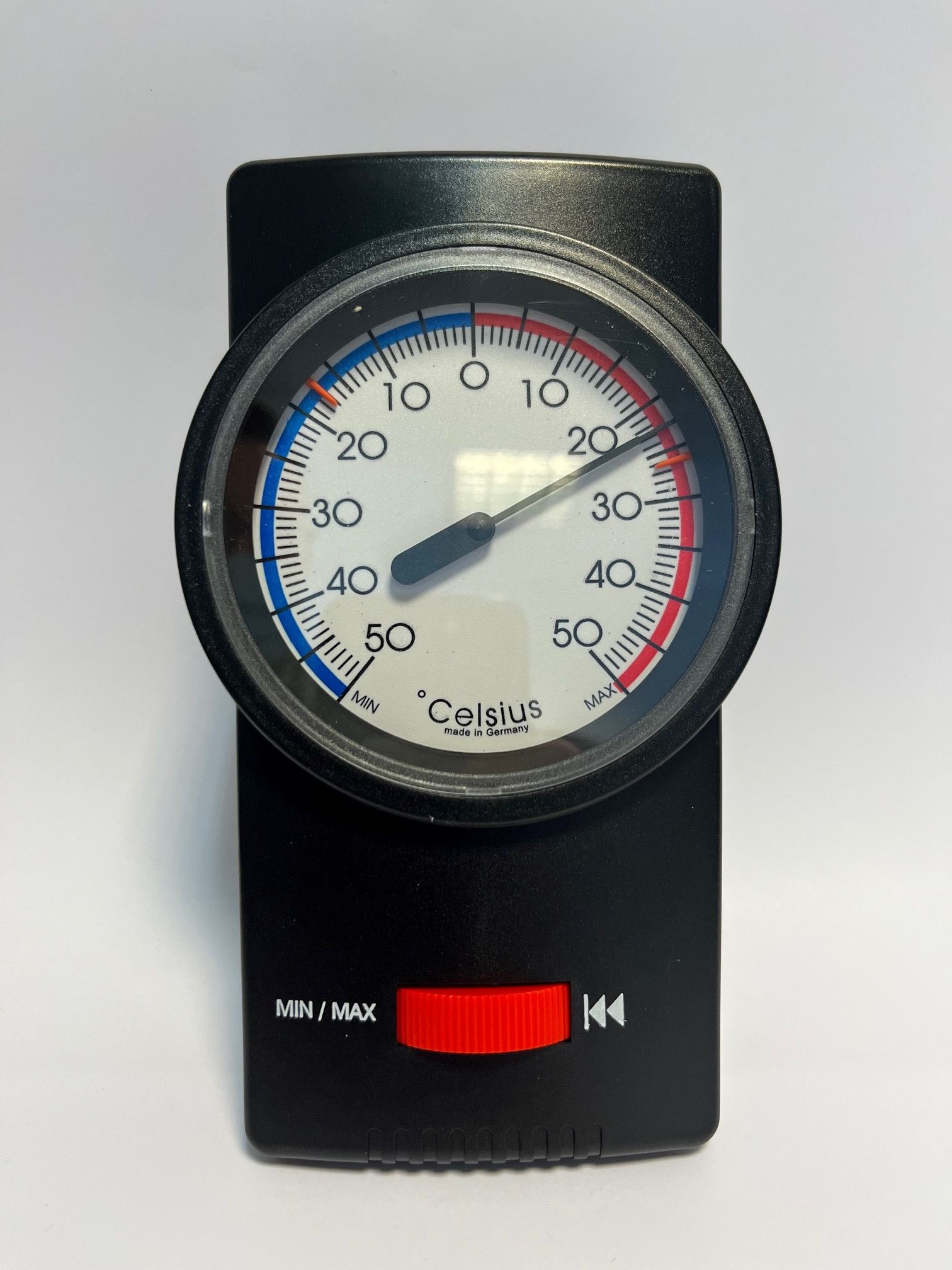 Min./Max. Thermometer - Bimetall (Kunststoff - schwarz) 