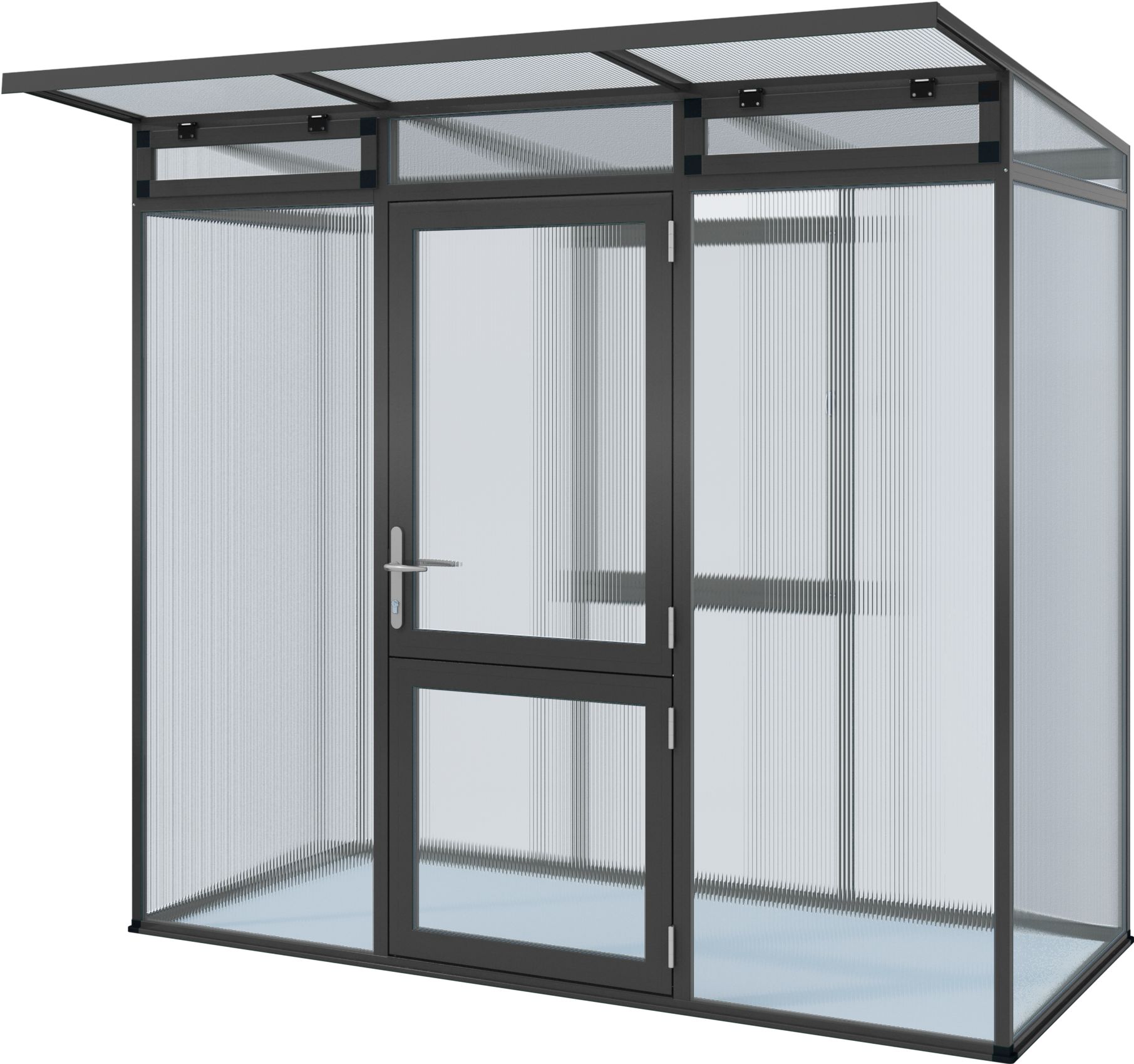 Gewächshaus Linea I - anthrazit-grau Gewächshaus Linea I - anthrazit-grau
