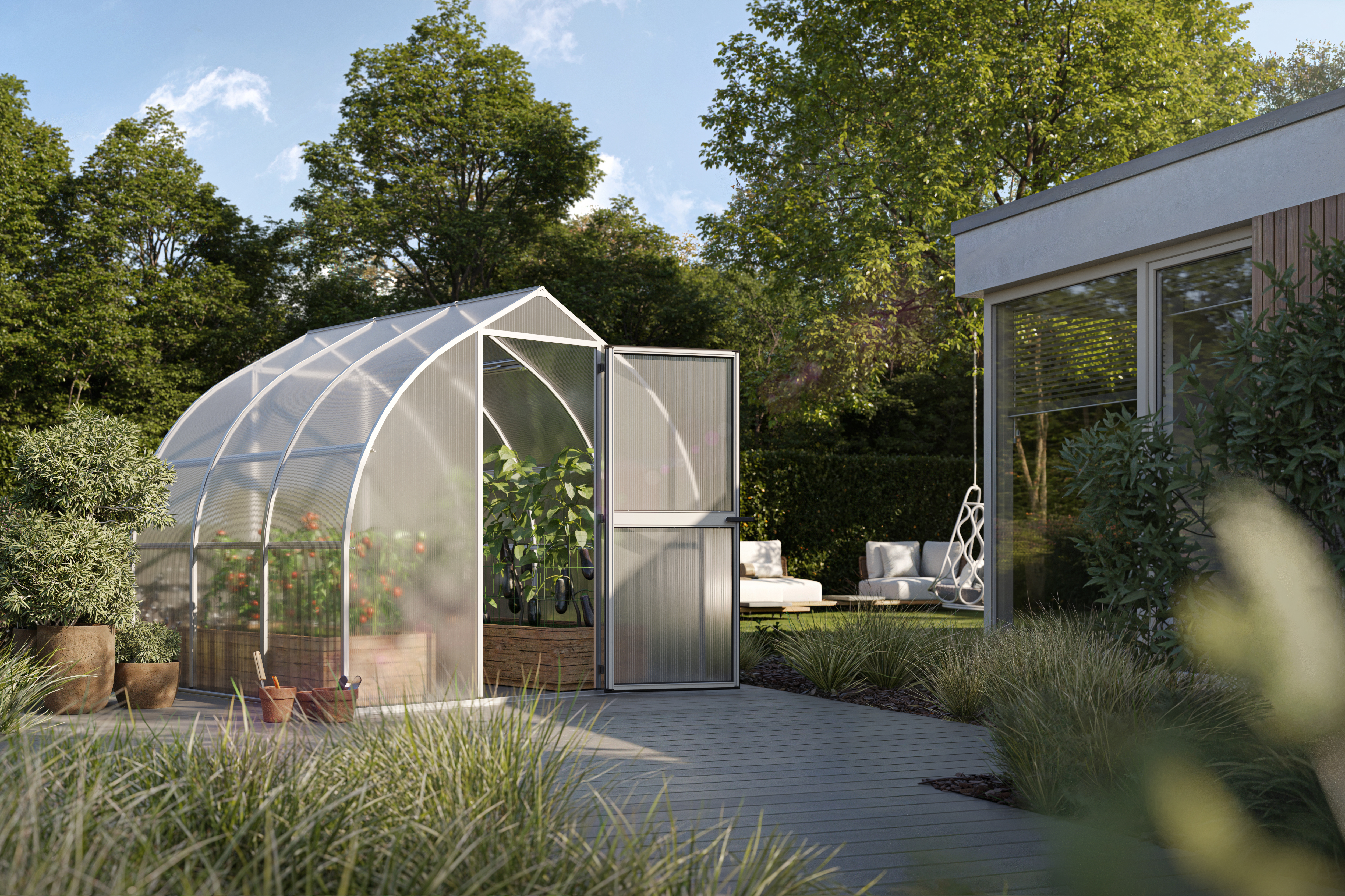 Gewächshaus Rhodo III - pressblank