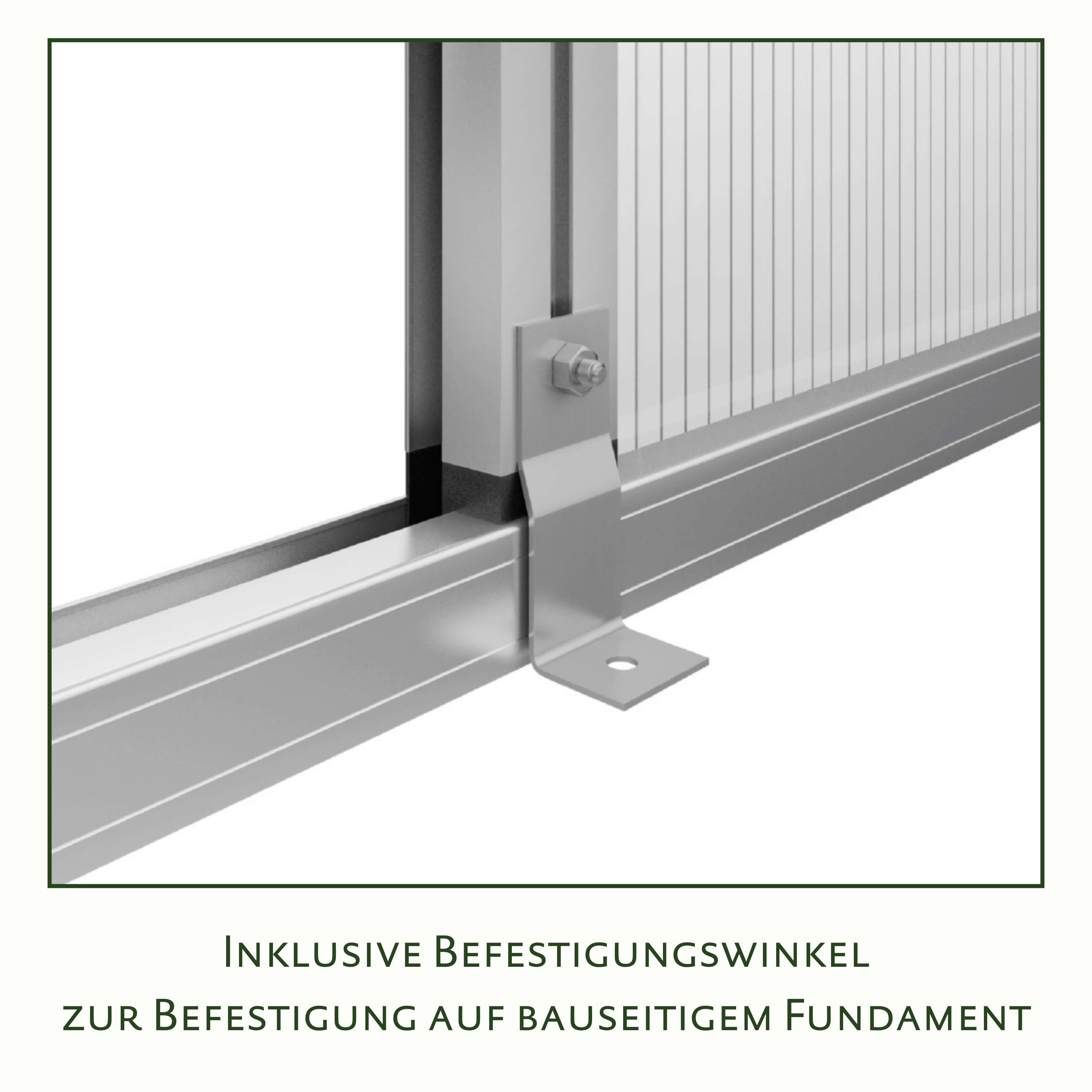 Gewächshaus Linea II - anthrazit-grau Gewächshaus Linea II - anthrazit-grau